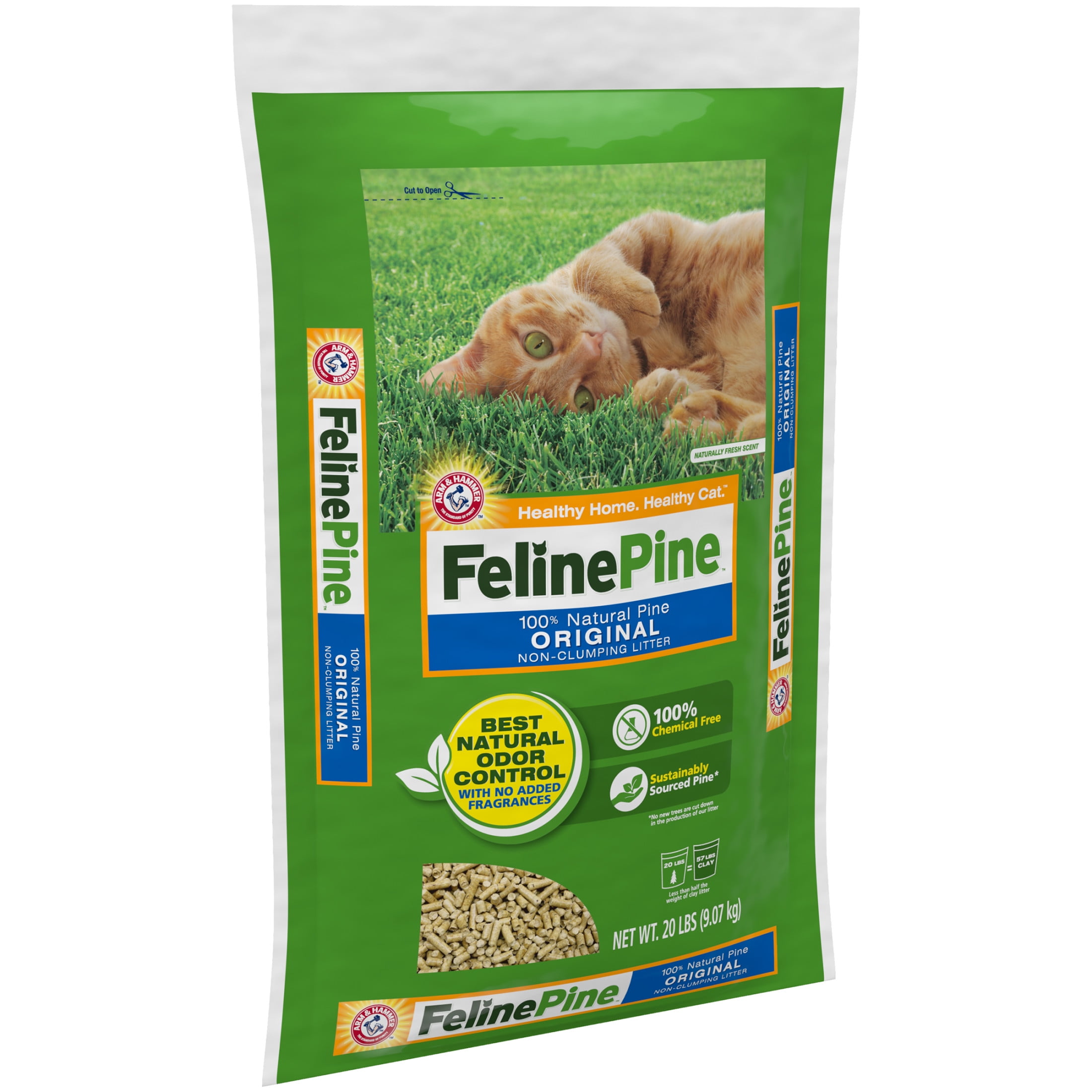 Feline Pine Original 100% Natural Cat Litter, 20lb