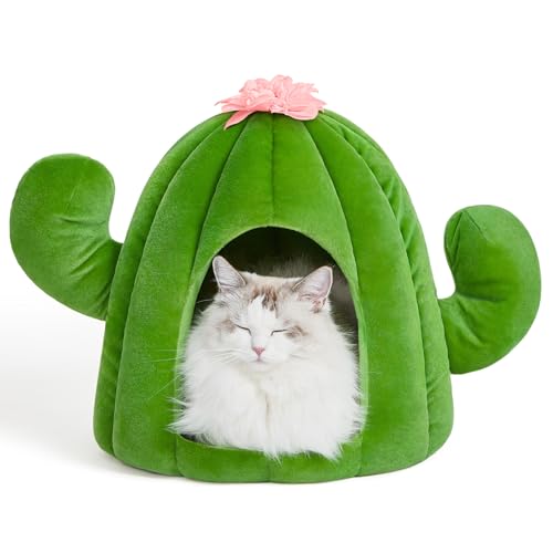 Cactus Cat House with Washable Cushion Pad