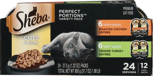 Sheba Chicken & Turkey Wet Cat Food Trays