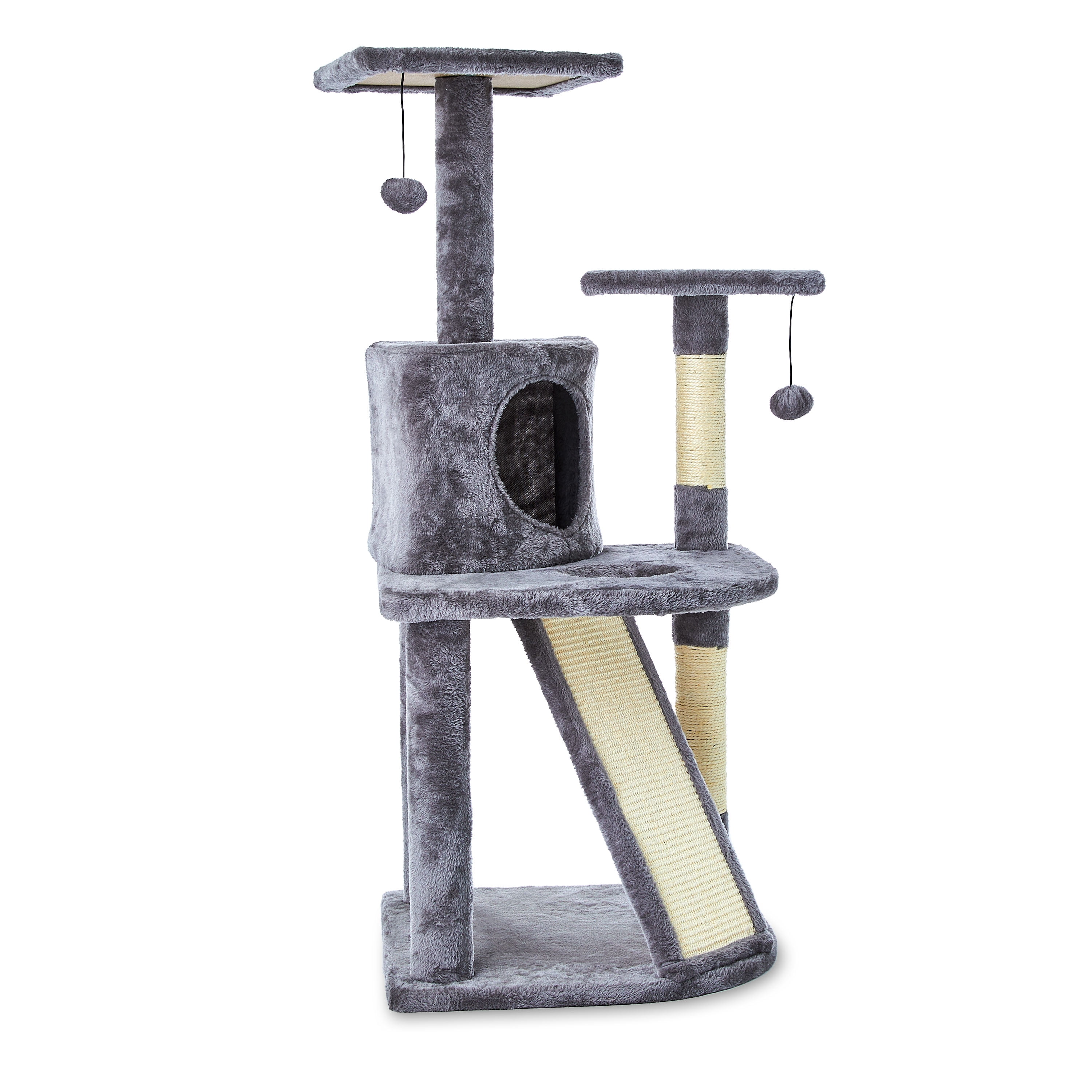 Gray Cat Tree with 5 Levels