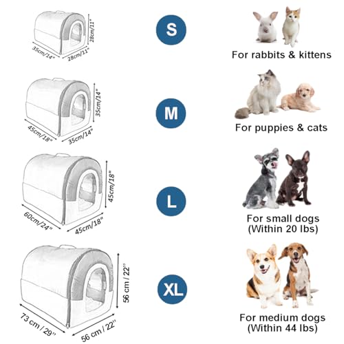 Portable 2-in-1 Cozy Cat Igloo Bed