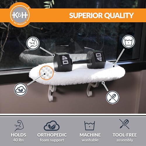 K&H Cat Window Hammock Perch - Fleece