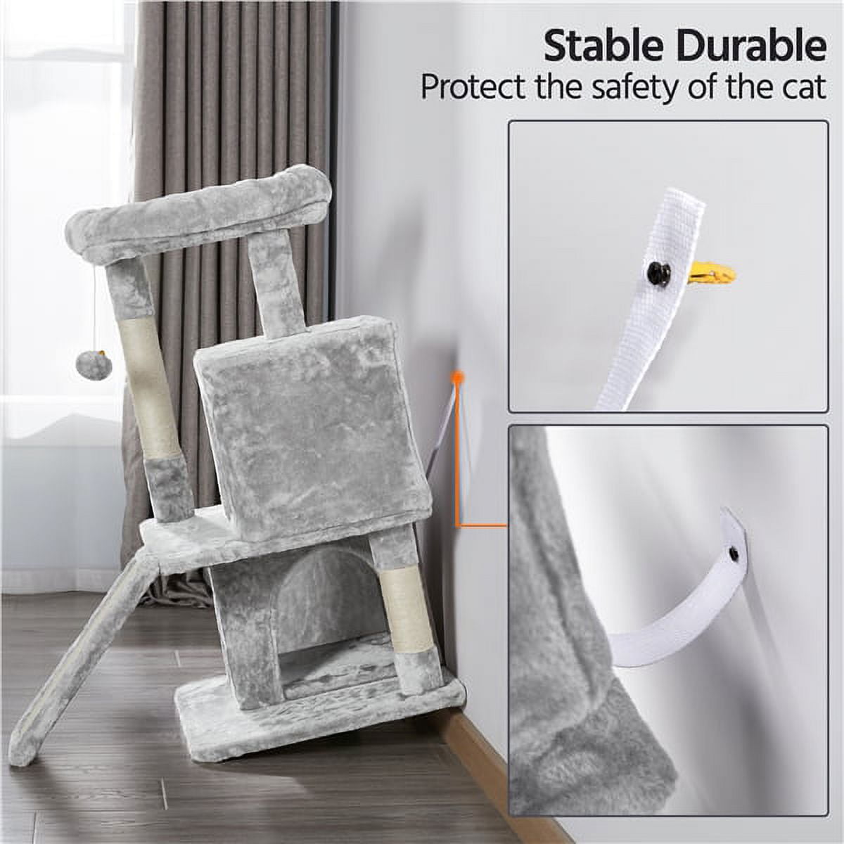 Cat Tree with Condo & Scratching Post