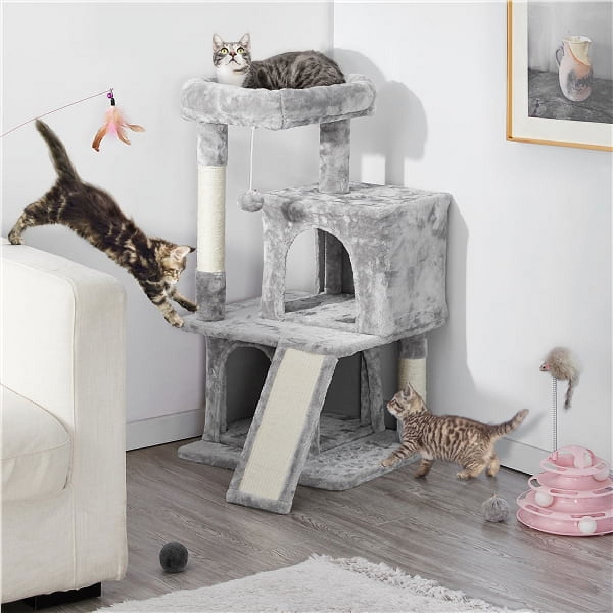 Cat Tree with Condo & Scratching Post