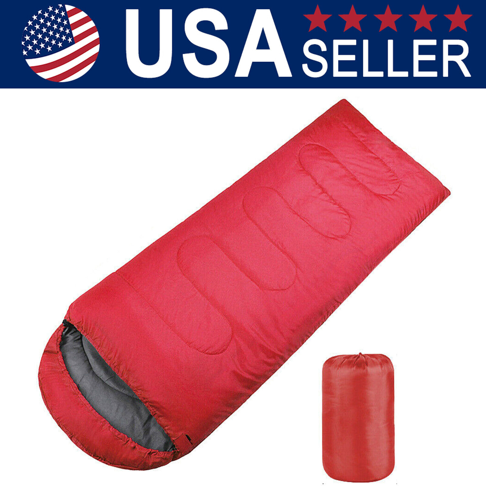 Waterproof Envelope Sleeping Bag for Camping and Hiking