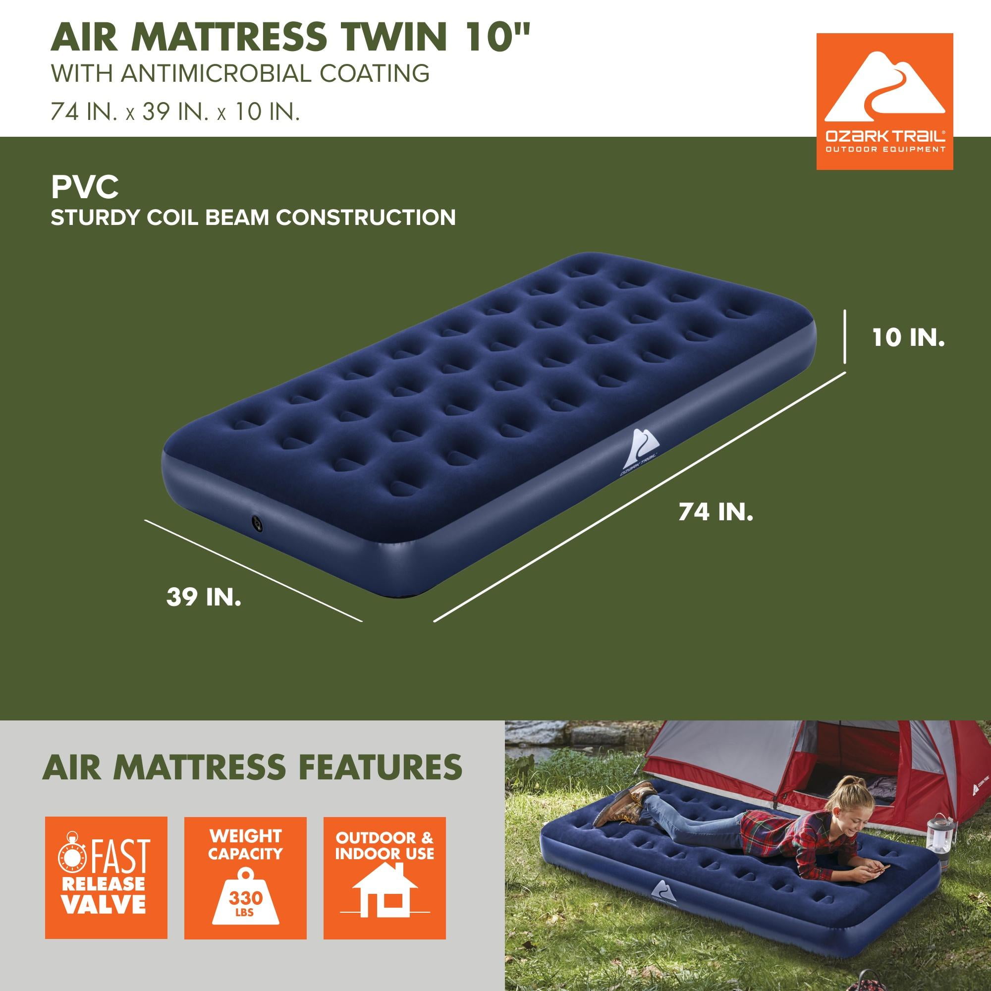 Ozark Trail Antimicrobial Twin Air Mattress 10