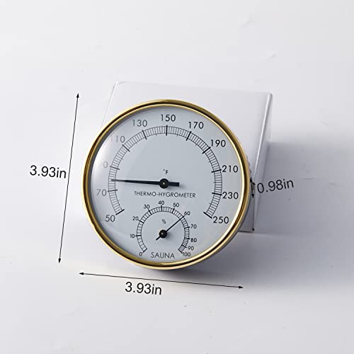 amocane 2 in 1 Sauna Thermometer & Hygrometer