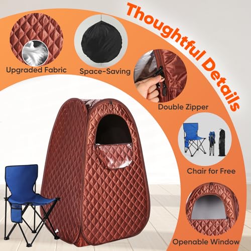 Portable Single Person Sauna Tent with Steam Generator