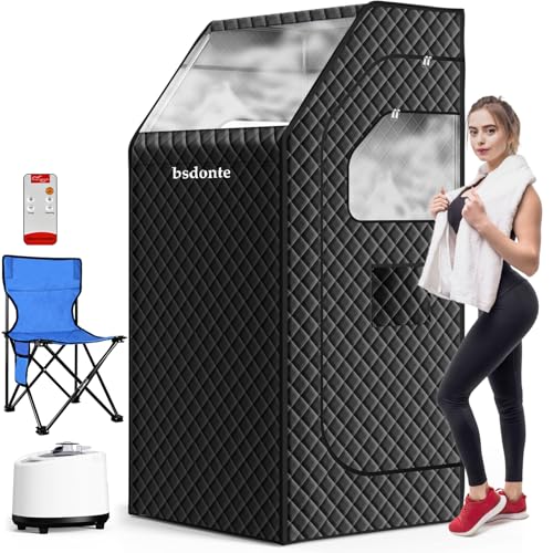 Portable Home Sauna Tent with Timer and Remote Control