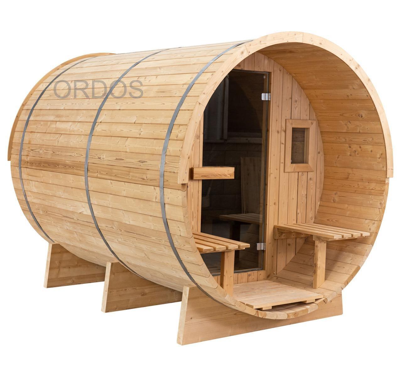 Outdoor Barrel Sauna for Home - Wood Burning