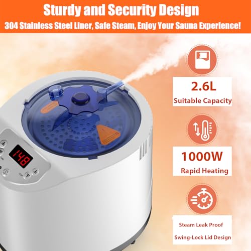 Portable Home Sauna Tent with Timer and Remote Control