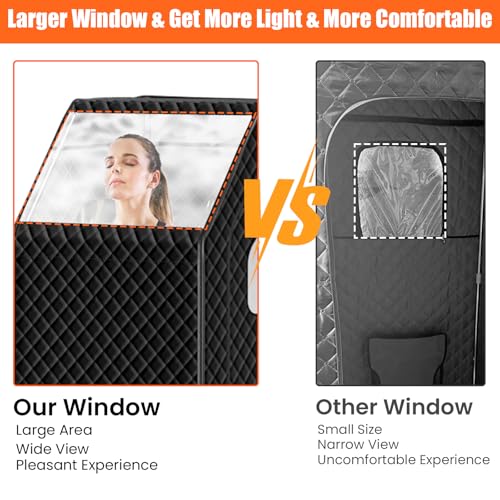 Portable Home Sauna Tent with Timer and Remote Control