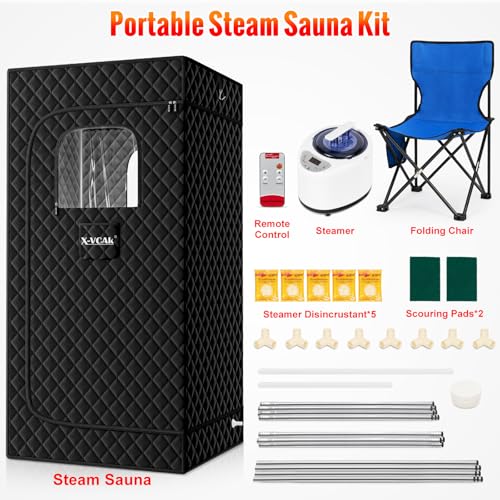 Portable Sauna Tent with Steamer and Remote Control