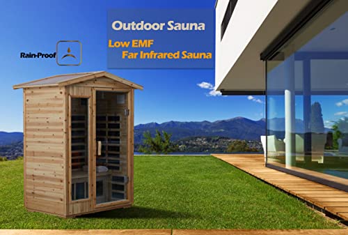 2 Person Infrared Sauna with Canadian Hemlock Wood