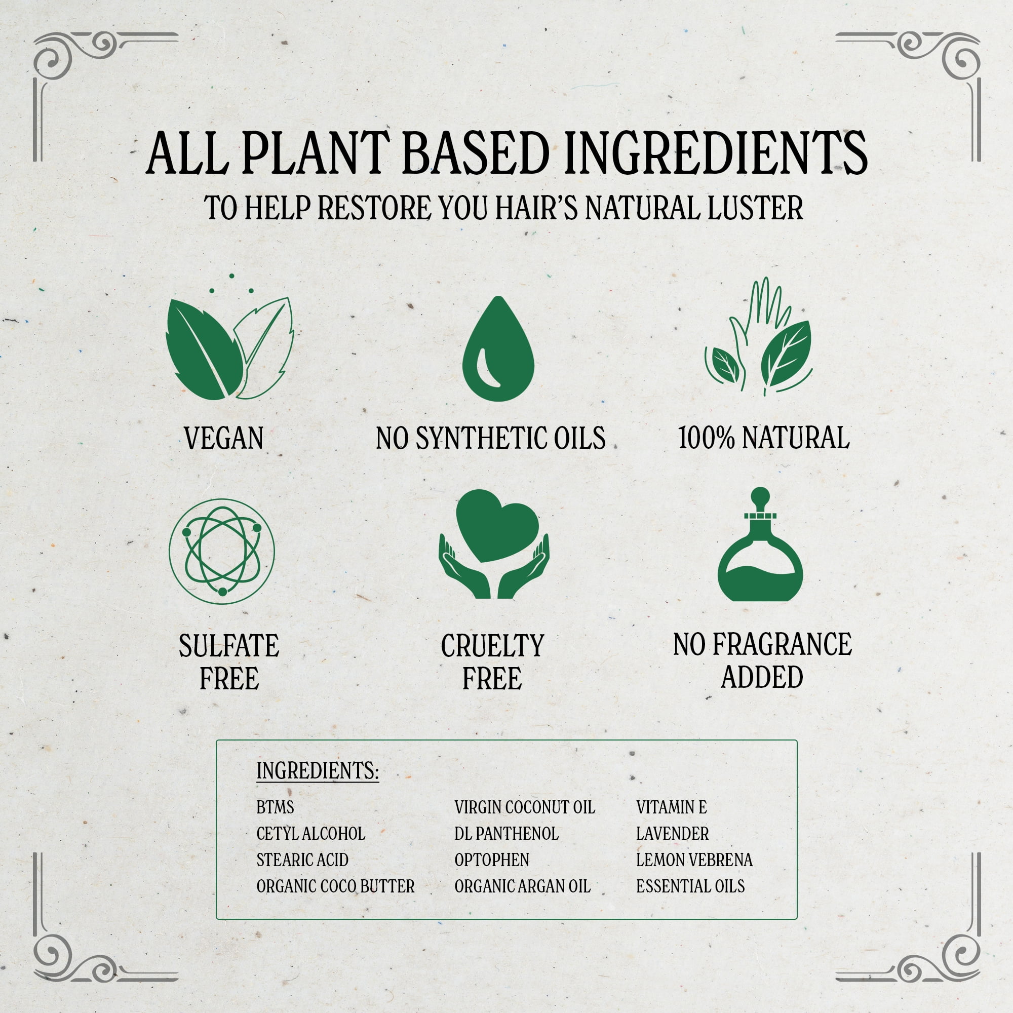 Eco-friendly plant-based hair conditioner 3-pack