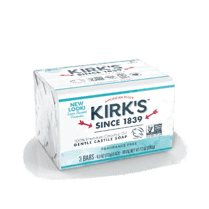 Organic Coconut Castile Soap Bar, 3 Pack