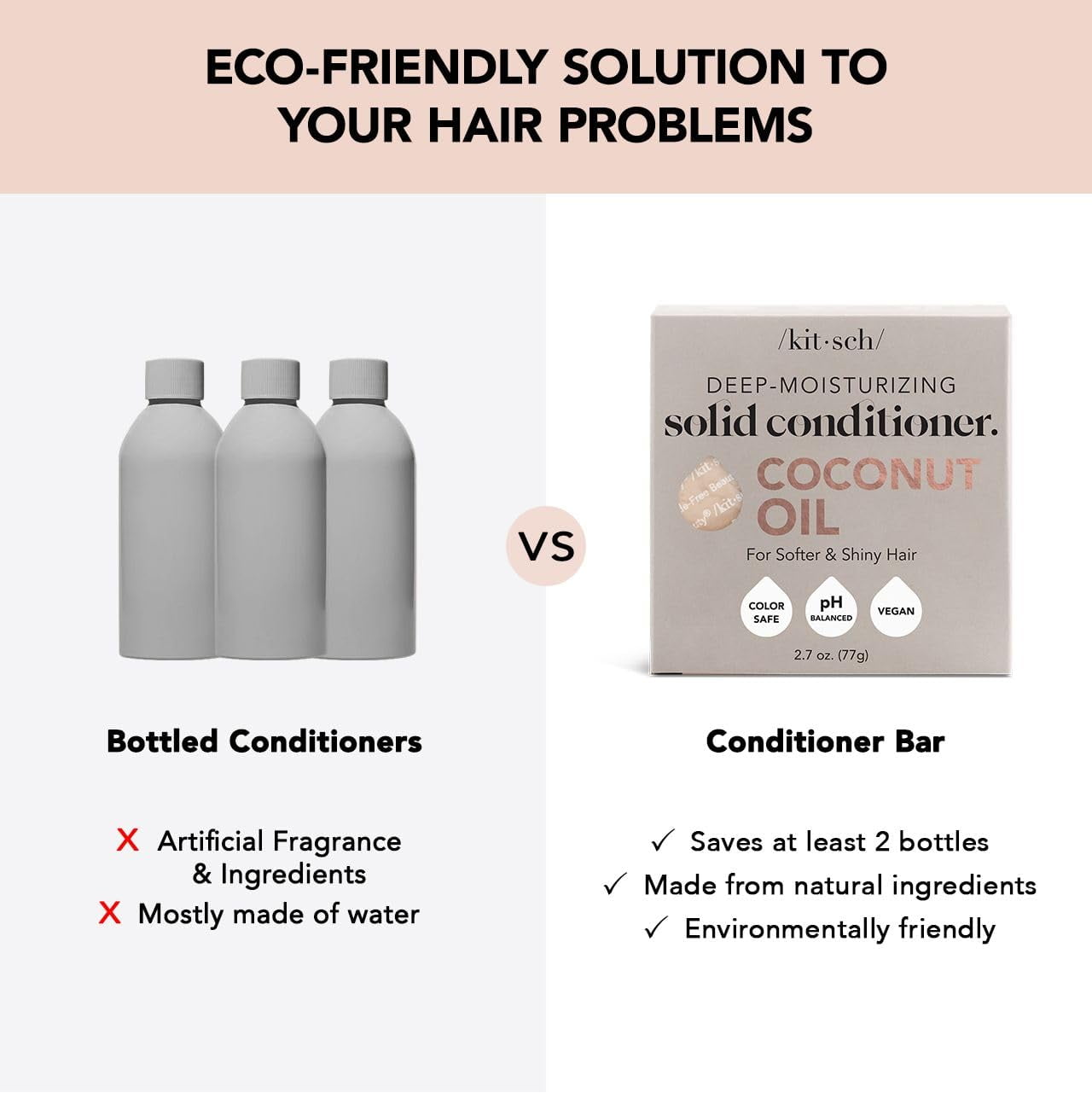 Coconut & Shea Moisturizing Conditioner Bar - Eco-Friendly