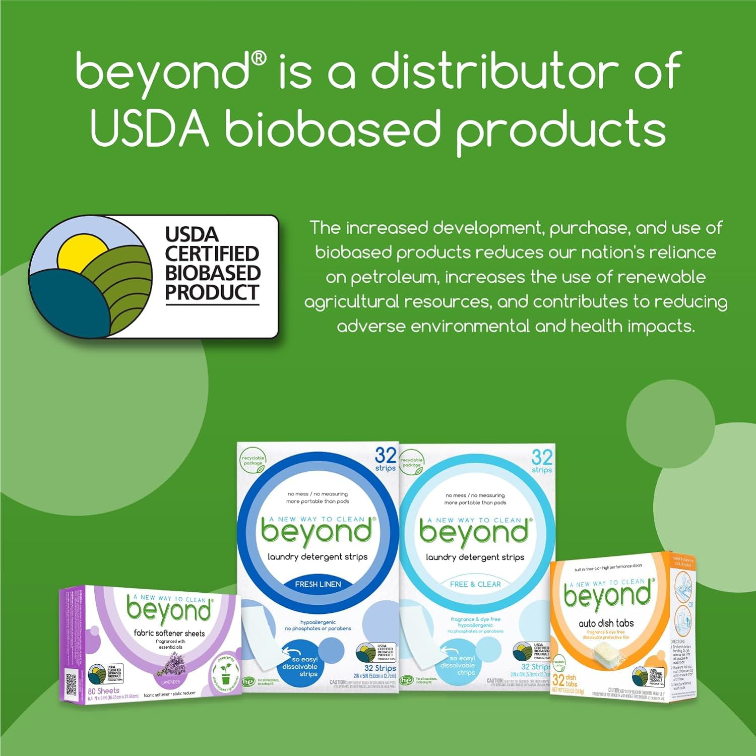 Eco-Friendly Beyond Laundry Sheets (32 Loads)