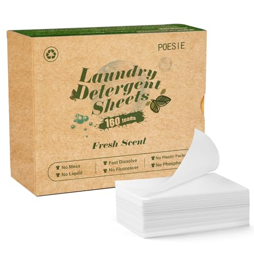 Eco-Friendly Laundry Detergent Sheets - 160 Sheets