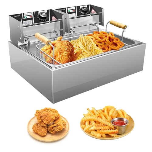 Swinod Commercial Deep Fryer with Detachable Large Capacity