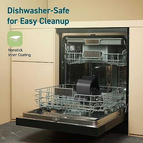 Compact 4-in-1 Air Fryer Oven, Nonstick & Dishwasher Safe