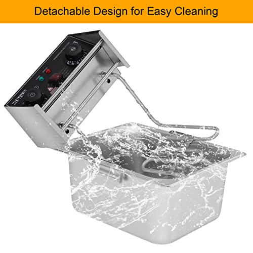 ROVSUN 11.4QT Electric Deep Fryer with Timer