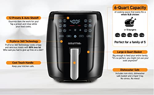 Gourmia Air Fryer Oven XL 12-in-1 Digital Display