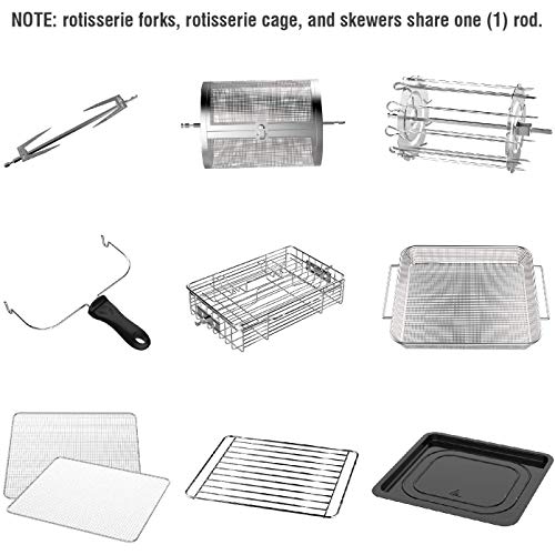 GoWISE Deluxe Electric Air Fryer Oven with Rotisserie