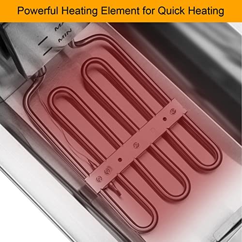 24.9QT Electric Dual Tank Fryer w/Timer & Adjustable Temperature