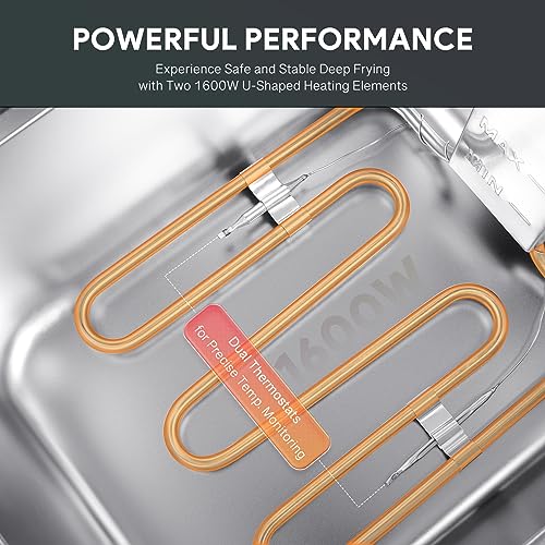 20 lb Dual Oil Tanks Electric Deep Fryer