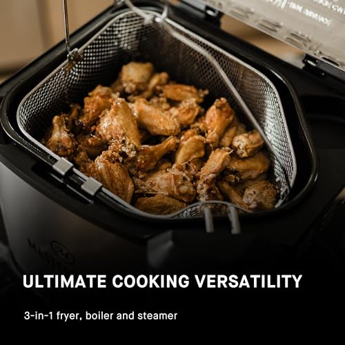 Masterbuilt 10L XL Electric Fryer, Boiler, Steamer - Silver