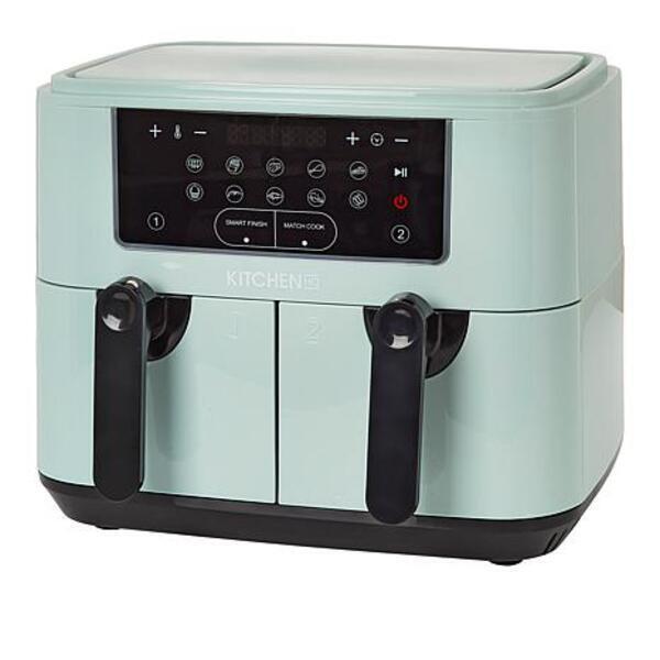 10-in-1 9-Quart Dual Air Fryer + Kebabs - Kitchen HQ