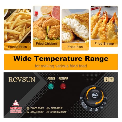 ROVSUN Commercial Electric Deep Fryer - 22.8QT