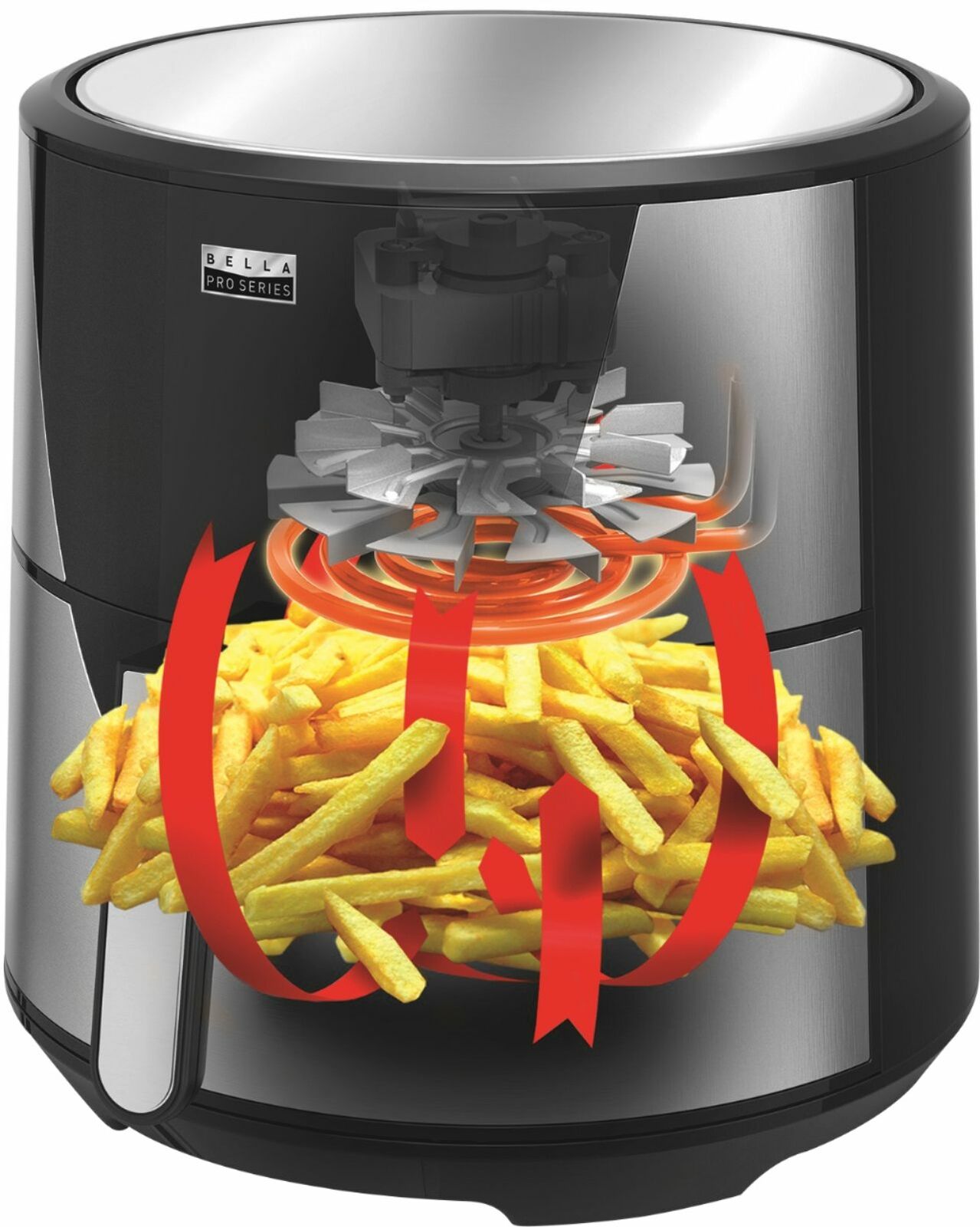 Bella Pro - 8-qt. Digital Air Fryer - Stainless