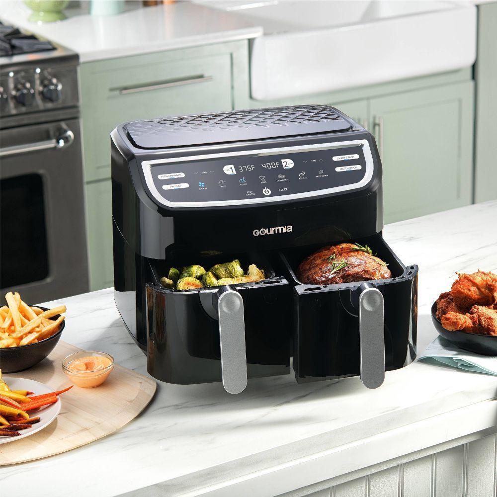 9-Qt Air Fryer: Dual Basket, 7 Functions