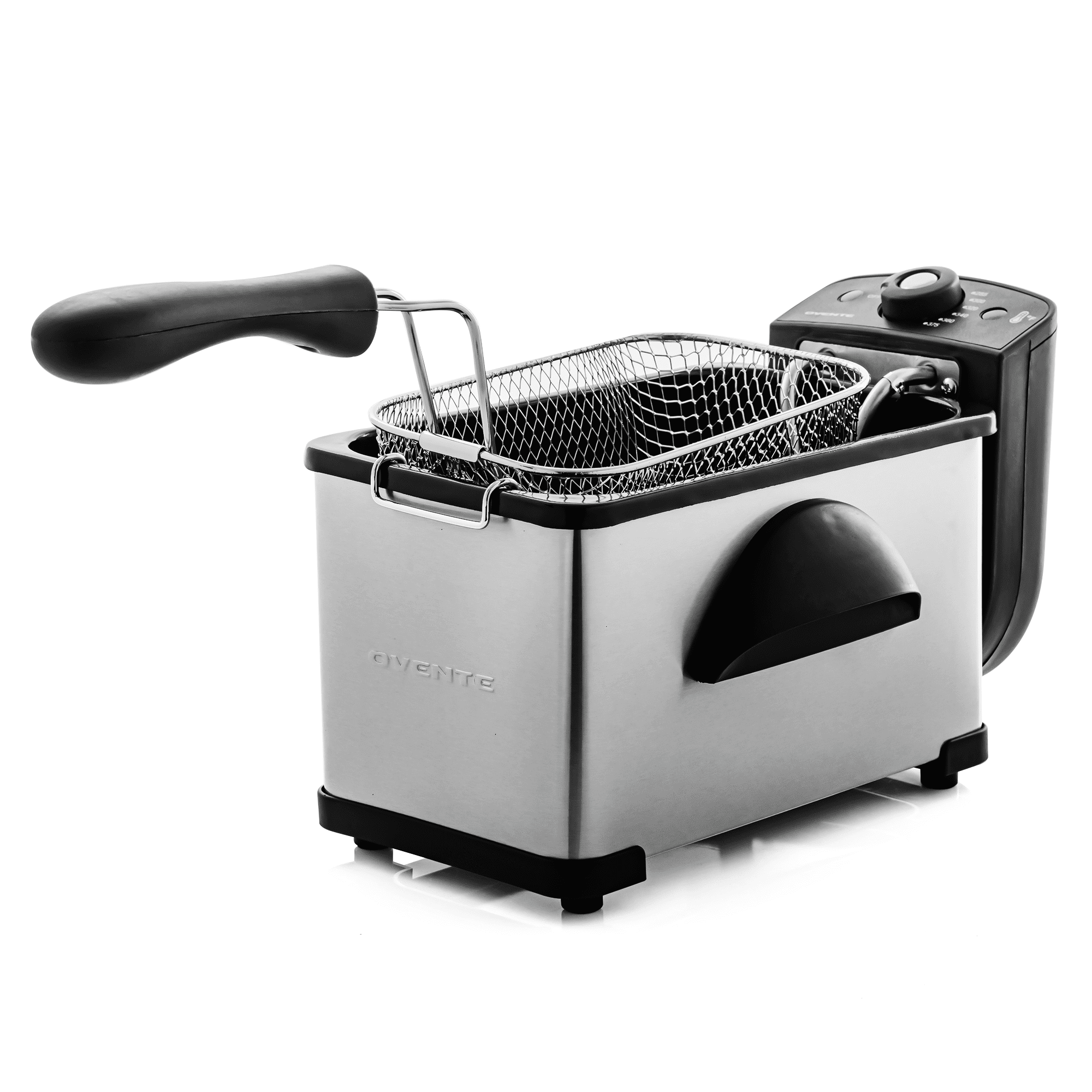 OVENTE 2L Electric Deep Fryer with Lid