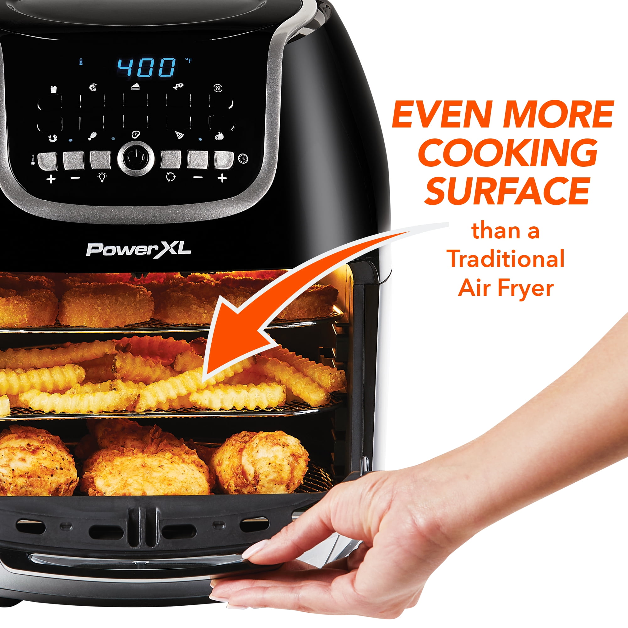 10 Quart PowerXL Vortex Pro Air Fryer, Black
