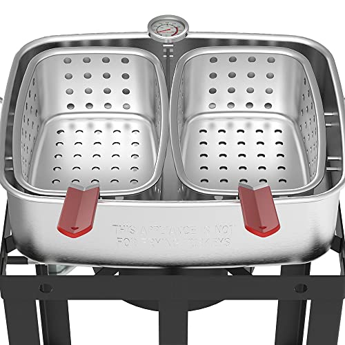Outdoor Propane Fish Fryer with Double Basket