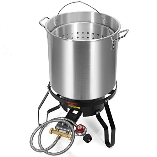 Barton 52Qt Aluminum Turkey Deep Fryer, 80,000 BTU