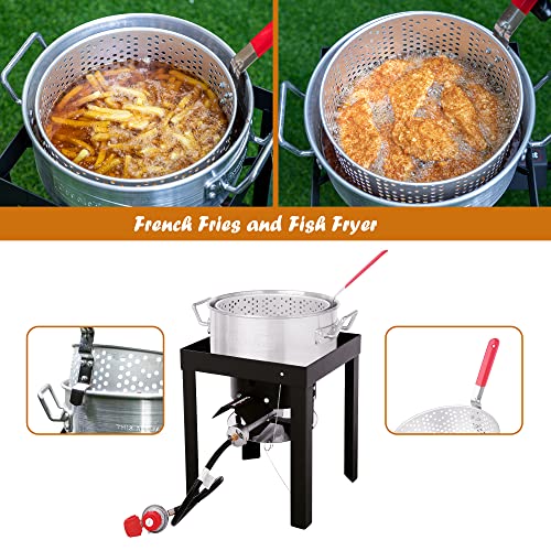 30 Qt. Fish Boiler Steamer Kit with Outdoor Turkey Fryer