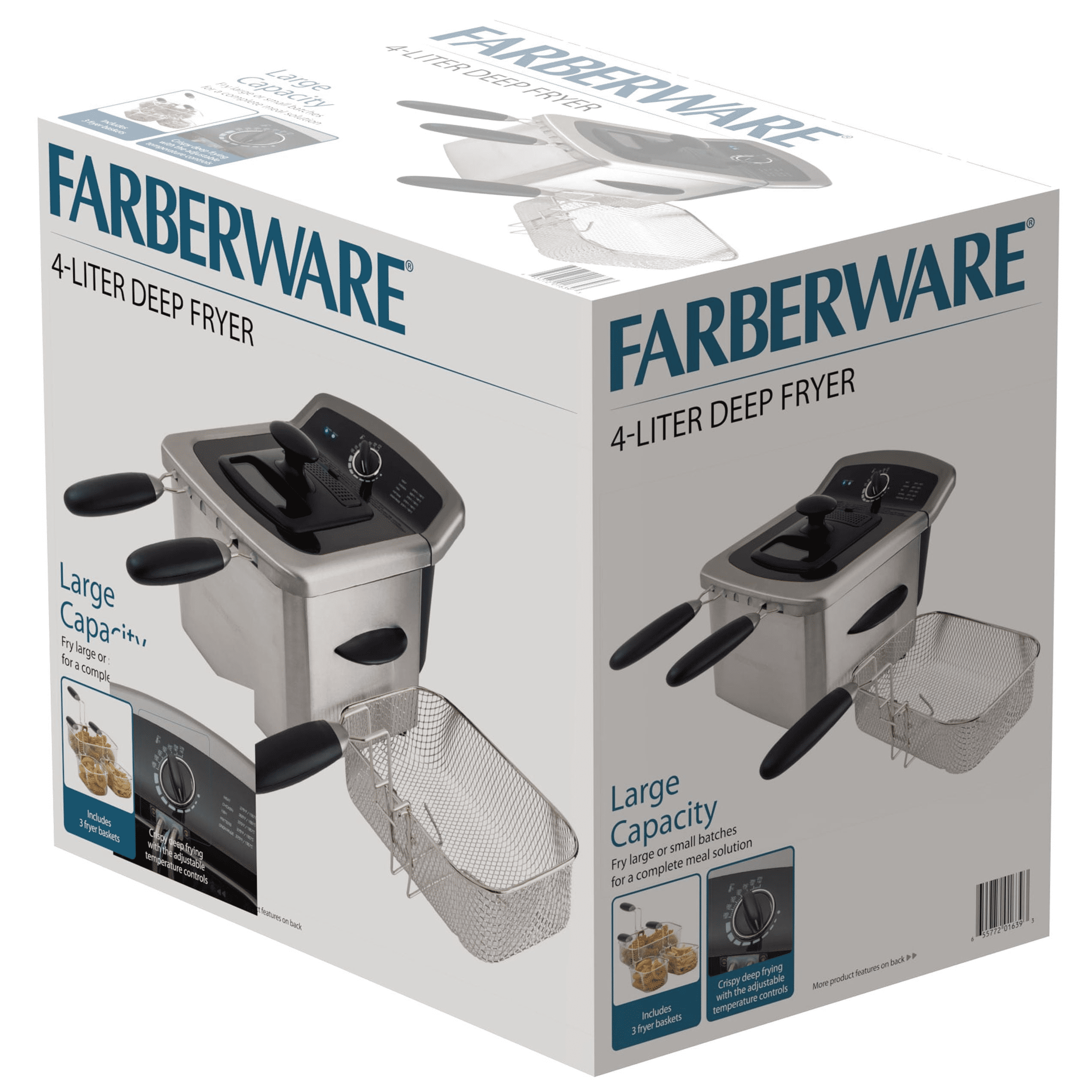 Farberware 4L Stainless Steel Electric Fryer