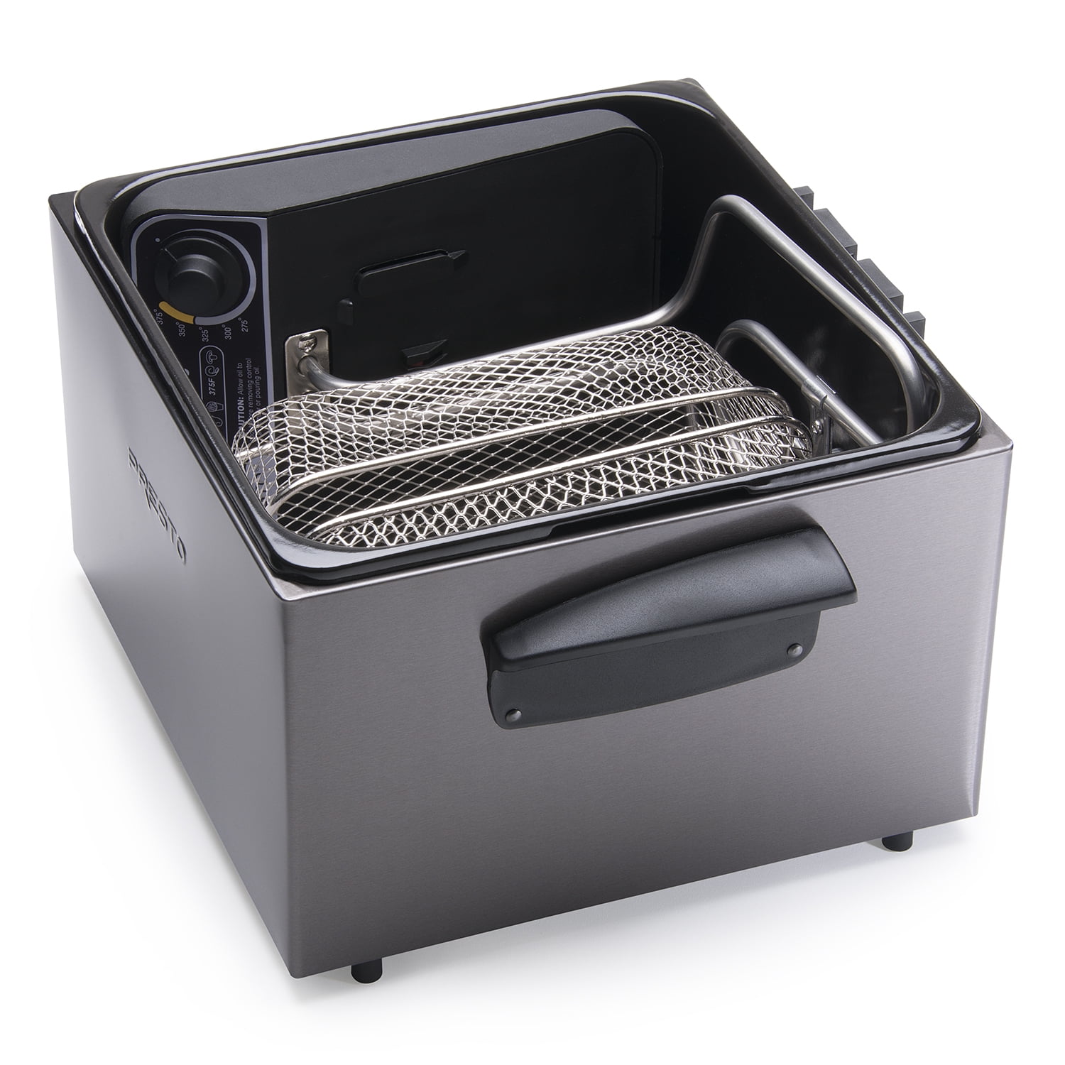 Presto Dual Basket Black Deep Fryer