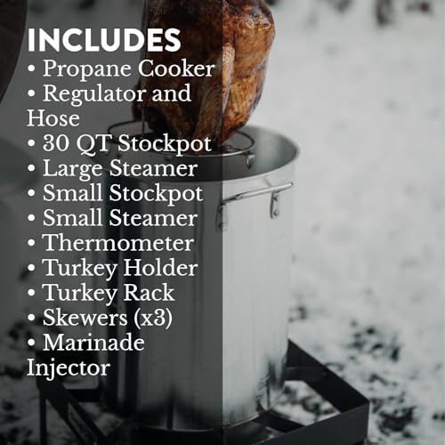 Gas One Propane Turkey Fryer Complete Kit - Fry & Boil