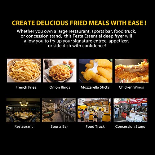 Commercial Electric Countertop Deep Fryer - Stainless Steel