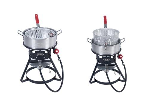10 Qt Fish Fryer Kit with Aluminum Pots & Basket
