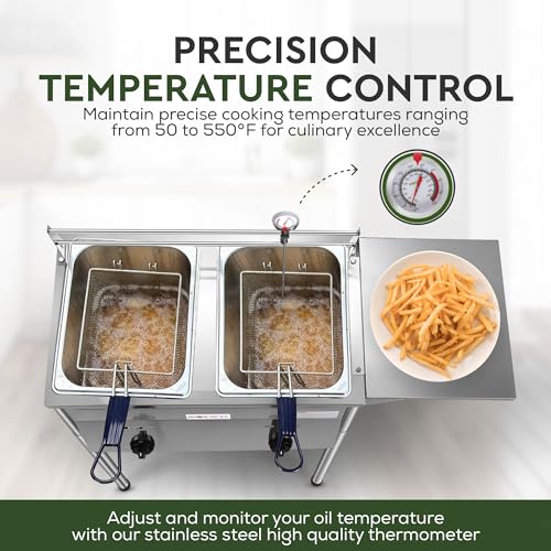 Outdoor Propane Deep Fryer with Stainless Steel Baskets