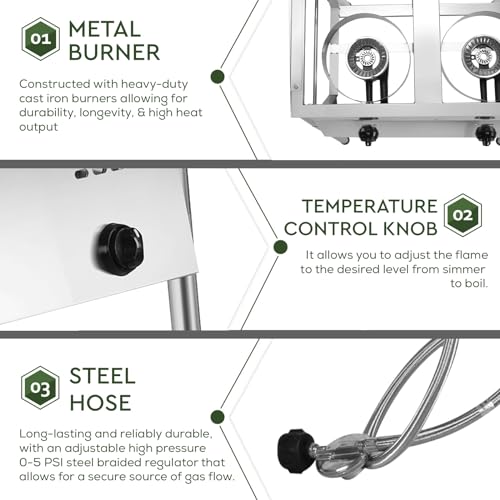 Outdoor Propane Deep Fryer with Stainless Steel Baskets