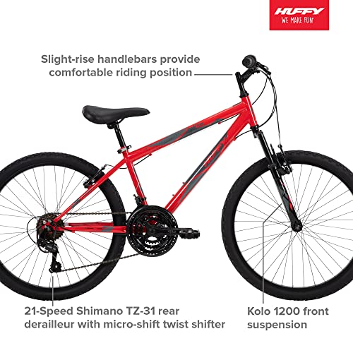 24" Huffy Stone Mountain Bike, 21-Speed, Red