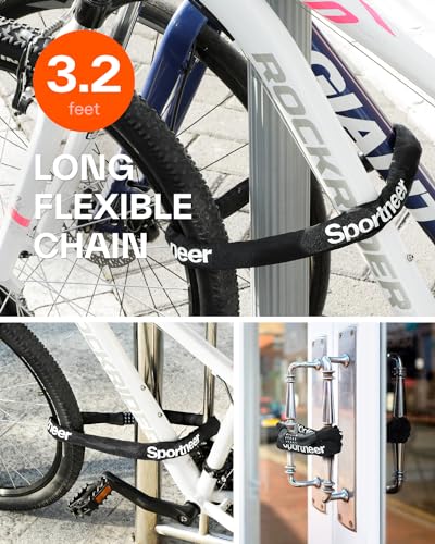 Sportneer 5-digit Combination Bike Lock