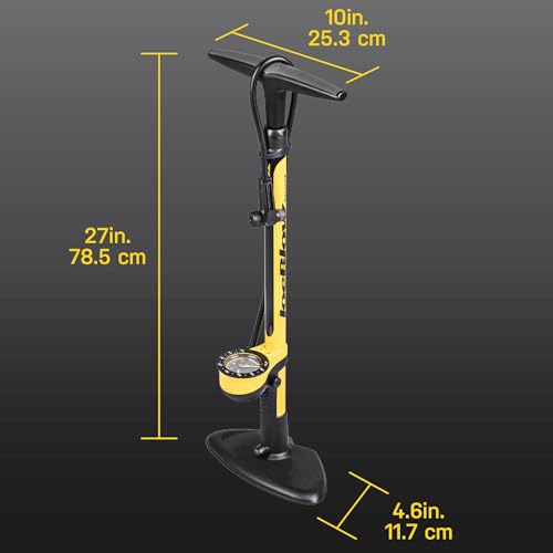 Topeak Joe Blow Sport III Floor Pump, Yellow